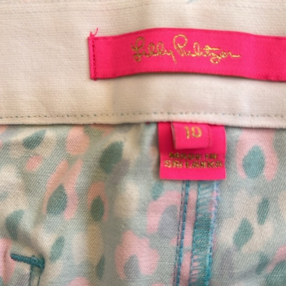 Lilly pulitzer Diviya palm beach  stretch pants in multi hottie dottie, SZ 10. - Picture 5 of 9
